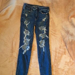 american eagle ripped jeans